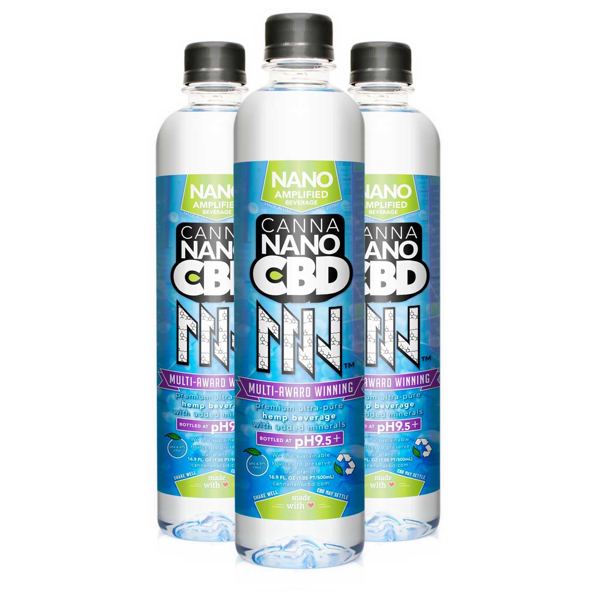 CannaNano CBD Water Three Pack